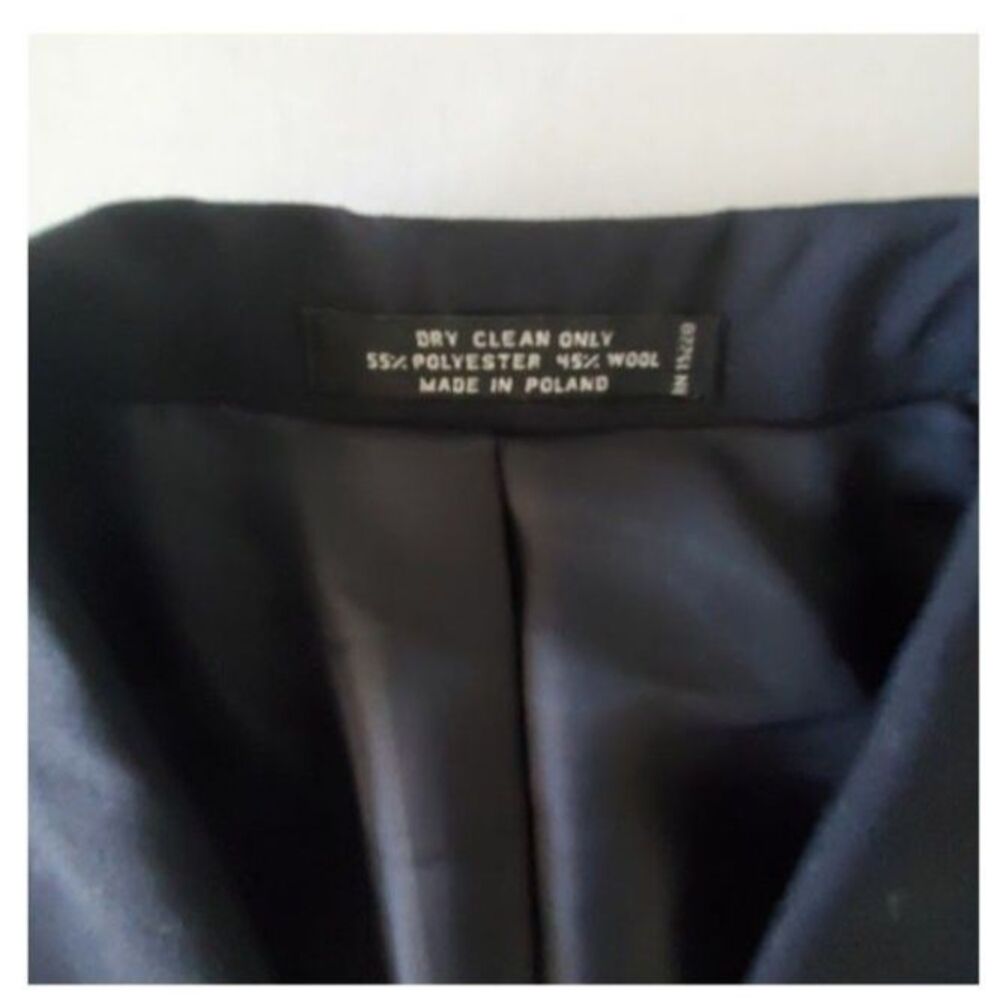 NWT Continental Airlines Uniform Blazer Flight Attendant Navy Blue Sz 4R VNTG - Picture 10 of 11